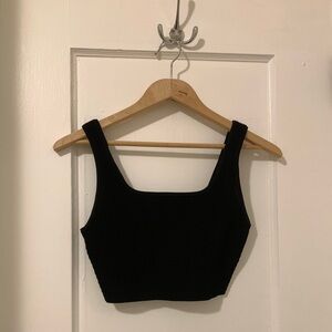 Aritzia Babaton Sculpt Knit Squareneck Cropped Tank